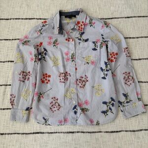 Tommy Hilfiger Multicolor Floral Striped Button Down Shirt